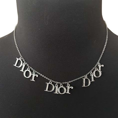 collier dior homme argent|Colliers .